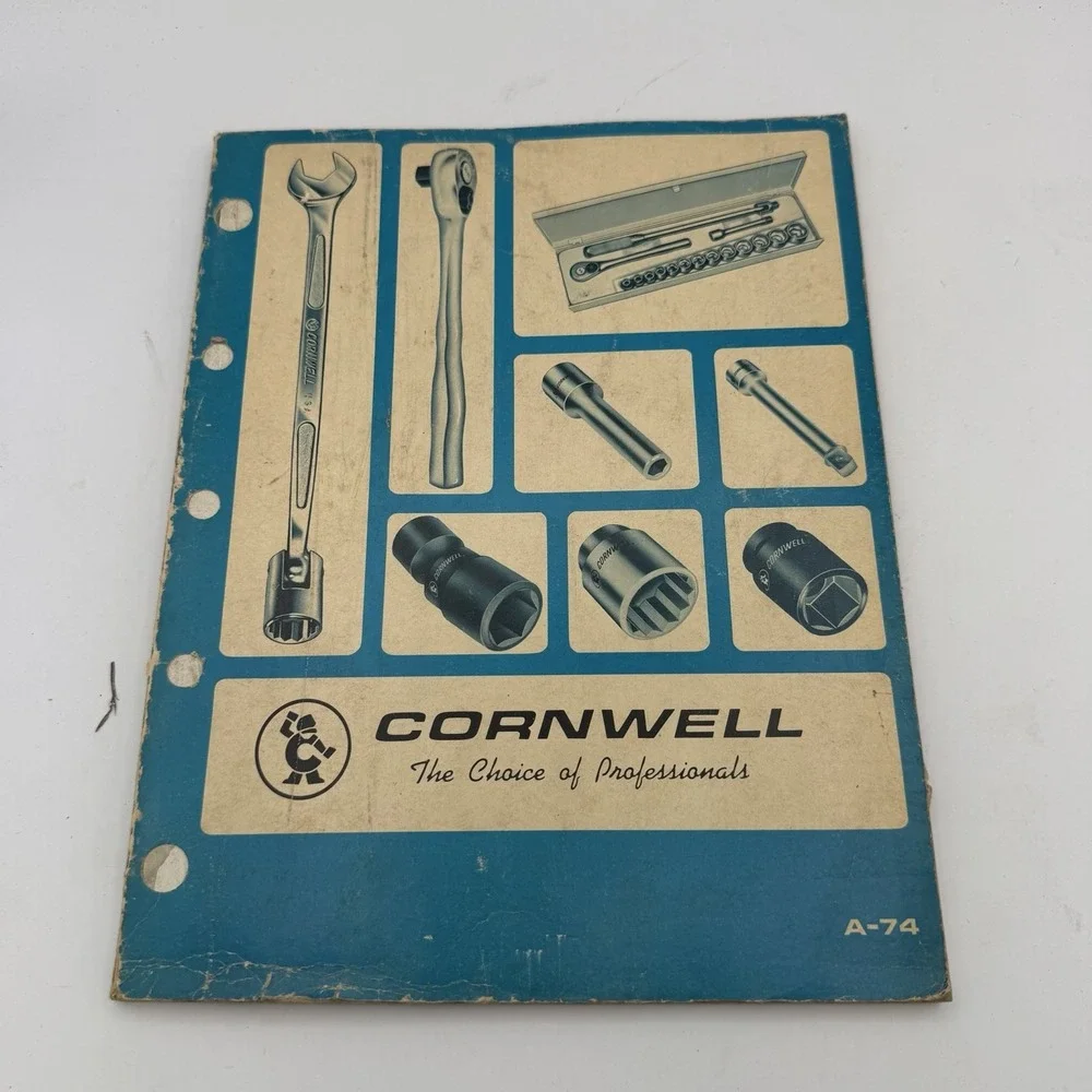 Cornwell Tools A-78 Vintage 1978 Trade Catalog Dealer Binder Wrench Socket